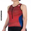 MY KILOMETRE Womens Triathlon Top Tri Singlet Racerback Performance Triathlon Top with Back Pockets view 2