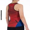 MY KILOMETRE Womens Triathlon Top Tri Singlet Racerback Performance Triathlon Top with Back Pockets view 3