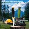 CuCut Survival Knife 2 pack, 3.5-inch Carbon Steel Blade, Black Non-Stick Finish with Hard Plastic Sheath to Belts, Soft TPR Handle Camping Knife for Outdoor, Survival, Fishing, Hiking view 3
