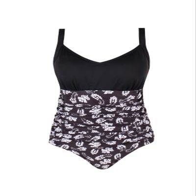 JINXUEER Women's Plus Size Swimsuit Ruched Tummy Control Bathing Suits One Piece Vintage Swimwear