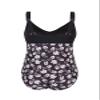 JINXUEER Women's Plus Size Swimsuit Ruched Tummy Control Bathing Suits One Piece Vintage Swimwear view 3