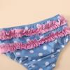 Thorn Tree Baby Girl Bikini Set Ruffle 2-Pieces Swimsuit Bathing Suit Summer Girls Beachwear (3Pcs Swimsuit Set B, 18-24 Months) view 3