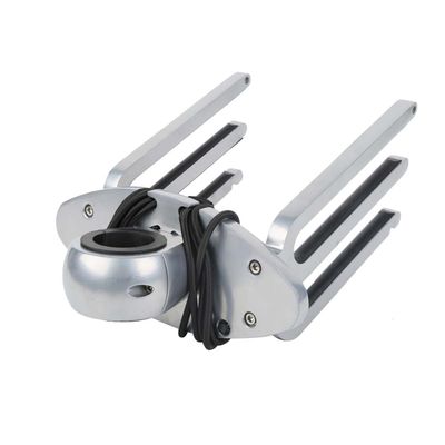 YUEWO Wakeboard Rack, Polished Aluminum Wakeboard Rack for Tower Boat, Wakeboarding Tower Rack Holder, Clamp Fits Tubing Sizes 1 7/8" - 2 1/8"
