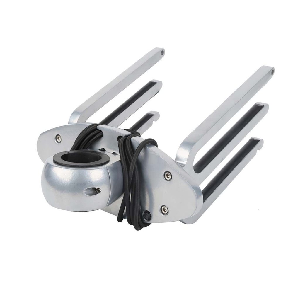 YUEWO Wakeboard Rack, Polished Aluminum Wakeboard Rack for Tower Boat, Wakeboarding Tower Rack Holder, Clamp Fits Tubing Sizes 1 7/8" - 2 1/8"