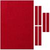 Scott Edward Professional Pool Table Felt fits Standard 7/8/9 Foot Table, Cloth Accessories with Cushion Cloth Strip, 3 Colors for Choice (Fits 9' Pool Table, Red) view 1