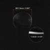 uxcell Watch Glass Sapphire Crystal Lens Single Dome Round 21.5mm Dia. 1.3mm Edge Thickness Replacement Parts, Clear view 2