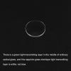 uxcell Watch Glass Sapphire Crystal Lens Single Dome Round 21.5mm Dia. 1.3mm Edge Thickness Replacement Parts, Clear view 3