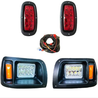 BestAccess Golf Cart Club Car DS LED Light Kit LED Headlights & Tail Lights for Club Car DS Gas & Electric Golf carts (1993 & up) 12V