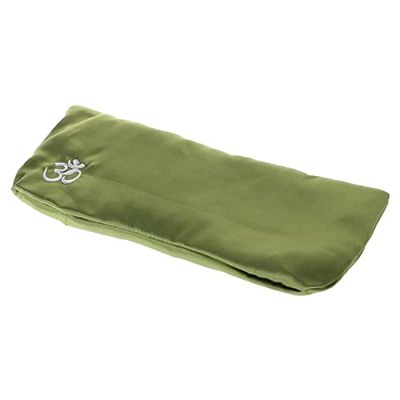 SHELLSK Yoga Equipment Yoga Eye PillowSilkCassia Seed Lavender Massage Relaxation MaskAromatherapy Eye Pillow for Building Flexibility in The Body (Color : Green)