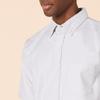 Amazon Essentials Men's Slim-Fit Short Sleeve Stretch Oxford Shirt with Pocket, Light Grey, XX-Large view 4