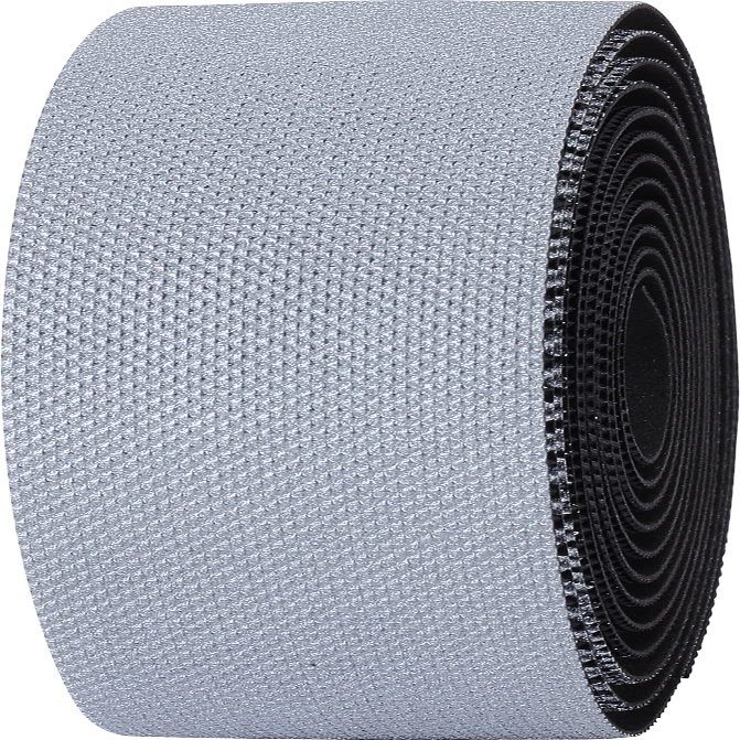 BBB BHT-17 Bicycle Bar Tape, Reflective Ribbon, 7.9 x 1.2 inches (200 x 3 cm), Black/Silver Reflection