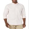 Amazon Essentials Men's Oxford Shirt, Slim-Fit Stretch, Long-Sleeve, Button Up, Pale Pink, X-Small view 4