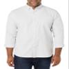 Amazon Essentials Men's Long Sleeve Shirt - Regular-Fit, Pocket Stretch Oxford (Available in Big & Tall), Light Grey Vertical Stripe, 4X-Large Big Tall view 4