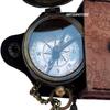 Camping Compass Engraved with Gift for Boyfriend Girlfriend, Engagement, Anniversary, Wedding Gift for Him - Gift for Husband, Fianc Birthday with Leather Case view 3
