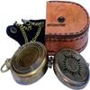 Camping Compass Engraved with Gift for Boyfriend Girlfriend, Engagement, Anniversary, Wedding Gift for Him - Gift for Husband, Fianc Birthday with Leather Case view 4