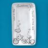 Basic Spirit Small Pewter Jewelry Tray - Shells and Fish - Home Decorative Bowl Wedding Christmas Gift, Jewelry Display, Ring Holder Storage Display Organizer for Ocean Beach Coastal Lover view 2