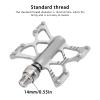 SPYMINNPOO 1 Pair Quick Release Pedals Aluminum Alloy Bearing Pedals for Road Folding Bikes 4 Colors view 2