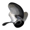 Boatman Outboard Propeller 13 1/4x17 Stainless Steel Fit Suzuki Boat Engines 50HP-140HP 3 Blades 15 Spline Tooth RH view 3