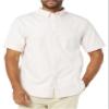 Amazon Essentials Men's Slim-Fit Short Sleeve Stretch Oxford Shirt with Pocket, Pale Pink, XX-Large view 1