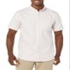 Amazon Essentials Men's Slim-Fit Short Sleeve Stretch Oxford Shirt with Pocket, Pale Pink, XX-Large view 4