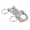 Swivel Eye Snap Shackle, Stainless Steel Quick Release Snap Hook Sailing Halyard Bail Rigging Boat Jaw Clip Marine Anchor Sailboat Hardware Accessories Replacement for Spinnaker Diving Kayak Yacht view 1