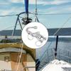 Swivel Eye Snap Shackle, Stainless Steel Quick Release Snap Hook Sailing Halyard Bail Rigging Boat Jaw Clip Marine Anchor Sailboat Hardware Accessories Replacement for Spinnaker Diving Kayak Yacht view 2
