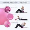 Soft Pilates Ball 9 Inch, Ideal Small Exercise Ball Between Knee Squeeze for Physical Therapy Yoga Core Medicine Abs Pt Bouncy, Mini Rubber Fitball Barre Workout Equipment for Women Men Kid Toddler view 3