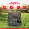 SKB Multi Hand Gun Case - 6 Gun Capacity, Custom Foam Interior, Waterproof, MIL-STD 810G - Secure Storage for Sport, Law Enforcement - Professional Grade - Heavy Duty - Easy to Use view 2