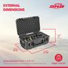 SKB Multi Hand Gun Case - 6 Gun Capacity, Custom Foam Interior, Waterproof, MIL-STD 810G - Secure Storage for Sport, Law Enforcement - Professional Grade - Heavy Duty - Easy to Use view 3