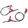 SPYMINNPOO Hydraulic Disc Brake Set, Left Rear Right Front Mountain Hydraulic Disc Brake with 4 Piston CNC Bilateral Oil Brake,Mechanical Disc Brake Upgrade kit for view 1