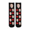 Artsadd Custom Face Men Boxers Briefs Socks, Personalized Heart Multiple Faces Underwear Underpants Gifts for Husband Boyfriend view 4