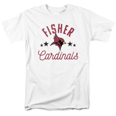 St. John Fisher University Official Cardinals Unisex Adult T Shirt,White, 4X-Large