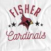 St. John Fisher University Official Cardinals Unisex Adult T Shirt,White, 4X-Large view 2