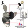 Boatman Outboard Propeller 14x19 Stainless Steel Fit Suzuki Boat Engines DT150-DT225 HP 3 Blades 15 Spline Tooth RH view 3
