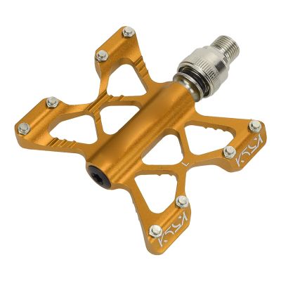Bike Pedal, 1 Pair Aluminum Alloy Quick Release Bike Pedals Waterproof Sealed Bearings Pedals for Road Mountain Folding Bikes