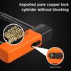 INTEKIN Bike U Lock, 16mm U-Shape, Orange, Key Lock, 2-in-1 Lock Type, Enhanced Security, 2 Keys, Mounting Bracket, Bicycle Security view 3