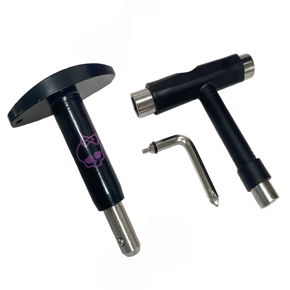 Kami-So Skateboard Bearings Remover + T5 Skate Tool (Purple Logo) - Roller Skate and Scooter Tool