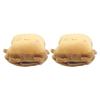 USonline911 USB Warmer Heated Gloves Cute Hand Warmers Gloves Fingerless Cute Toast Shape New Year Gift Winter Gloves view 2