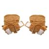 USonline911 USB Warmer Heated Gloves Cute Hand Warmers Gloves Fingerless Cute Toast Shape New Year Gift Winter Gloves view 3