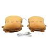 USonline911 USB Warmer Heated Gloves Cute Hand Warmers Gloves Fingerless Cute Toast Shape New Year Gift Winter Gloves view 4