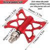 SPYMINNPOO 1 Pair K5 Quick Release Pedals Aluminum Alloy Bearing Pedals for Road Folding Bikes 4 Colors(Red (Boxed)) view 4