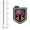 NEO Tactical Gear Bounty Hunter US Flag Die Cut Vinyl Sticker Pack (20) view 4