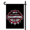 BSI PRODUCTS, INC. - Black Georgia Bulldogs 2021 National Football Champions 2-Sided Garden Flag - Includes Plastic Pole w/ Suction Cups - High Durability - Indoor & Outdoor Use - Great UGA Gift Idea view 1