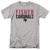 St. John Fisher University Official Stacked Unisex Adult T Shirt,Athletic Heather, 5X-Large view 1