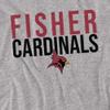 St. John Fisher University Official Stacked Unisex Adult T Shirt,Athletic Heather, 5X-Large view 2