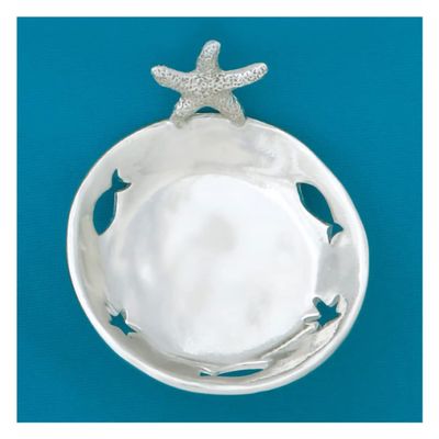 Basic Spirit Mini Starfish Whimsy Handcrafted Pewter Trinket Bowl Dish for Jewelry Soup Beach Ocean Coastal Lover