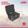 SKB Multi Hand Gun Case - 8 Gun Capacity, Custom Foam Interior, Waterproof, MIL-STD 810G - Secure Storage for Sport, Law Enforcement - Professional Grade - Heavy Duty - Easy to Use view 3
