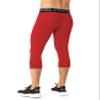 3 Pack Men's Compression Pants 3/4 Workout Dry-fit Baselayers Underwear Sport Tights Running Athletic Leggings Capris view 4