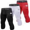 3 Pack Men's Compression Pants 3/4 Workout Dry-fit Baselayers Underwear Sport Tights Running Athletic Leggings Capris view 1