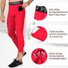 3 Pack Men's Compression Pants 3/4 Workout Dry-fit Baselayers Underwear Sport Tights Running Athletic Leggings Capris view 3
